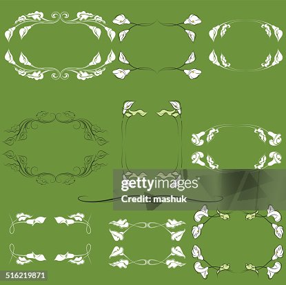 Calla lily frames Calla lily frames