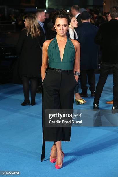 Ania Sowinski attends the European Premiere of "Eddie The Eagle" at Odeon Leicester Square on March 17, 2016 in London, England.