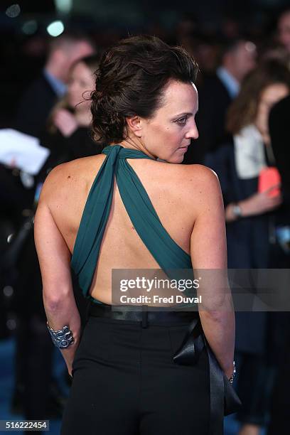 Ania Sowinski attends the European Premiere of "Eddie The Eagle" at Odeon Leicester Square on March 17, 2016 in London, England.