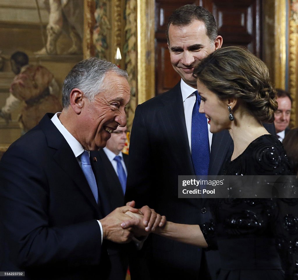 Spanish Royals Receives Portugal President
