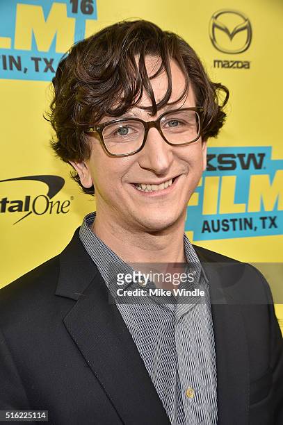 Screenwriter Paul Rust attends the premiere of "Pee-wee's Big Holiday" during the 2016 SXSW Music, Film + Interactive Festival at Paramount Theatre...