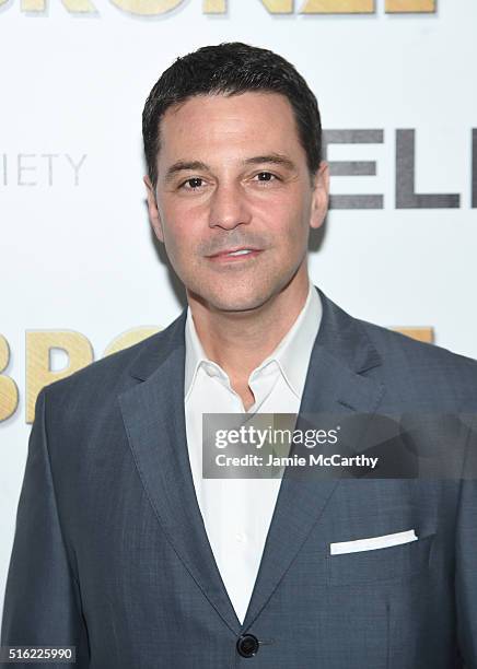 David Alan Basche attends a screening of Sony Pictures Classics' "The Bronze" hosted by Cinema Society & SELF at Metrograph on March 17, 2016 in New...