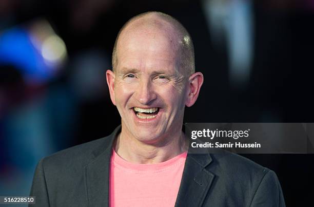 Eddie "The Eagle" Edwards arrives for the European premiere of 'Eddie The Eagle' at Odeon Leicester Square on March 17, 2016 in London, England.