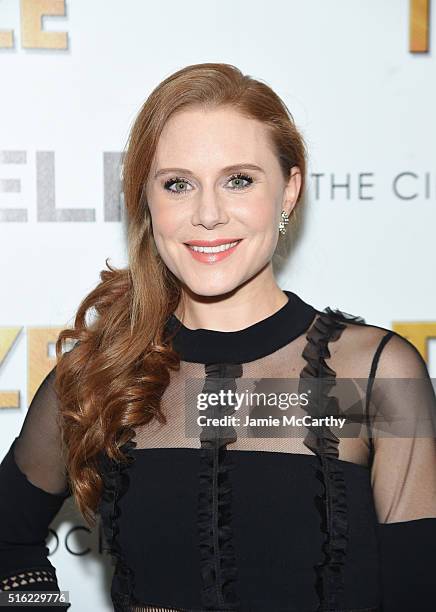 Actress Christiane Seidel attends a screening of Sony Pictures Classics' "The Bronze" hosted by Cinema Society & SELF at Metrograph on March 17, 2016...