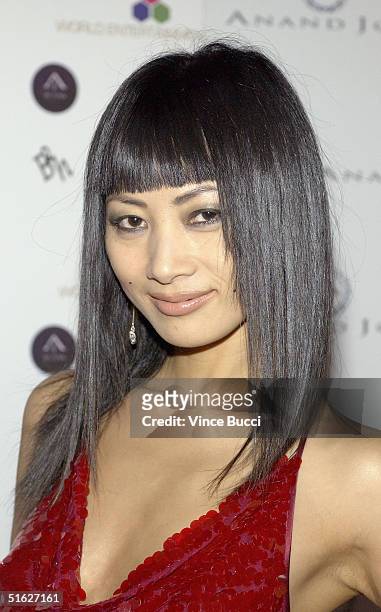 Actress Bai Ling attends Indian designer Anand Jon's West Coast debut couture fashion show "Apsare: Divine Concubines" on October 29, 2004 at the...