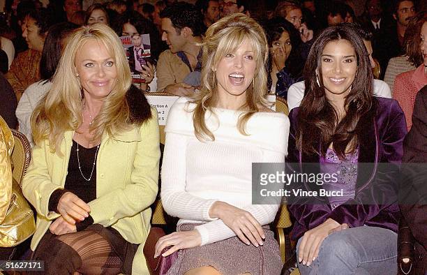 Mrs. George Maloof, Marla Maples and actress Roselyn Sanchez attend Indian designer Anand Jon's West Coast debut couture fashion show "Apsare: Divine...