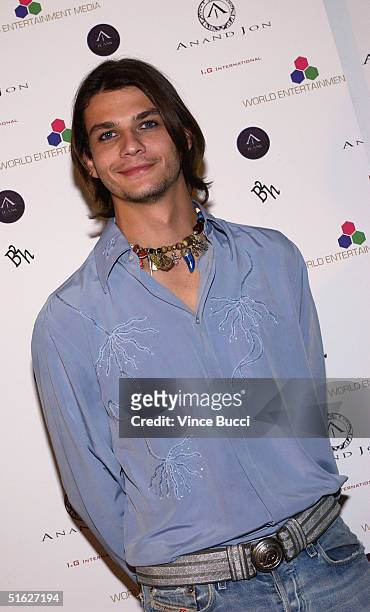 Actor Trent Ford attends Indian designer Anand Jon's West Coast debut couture fashion show "Apsare: Divine Concubines" on October 29, 2004 at the...