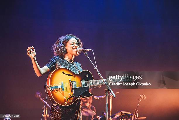Lianne La Havas Performs at Royal Albert Hall on March 14, 2016 in London, England.