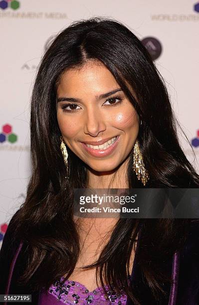 Actress Roselyn Sanchez attends Indian designer Anand Jon's West Coast debut couture fashion show "Apsare: Divine Concubines" on October 29, 2004 at...