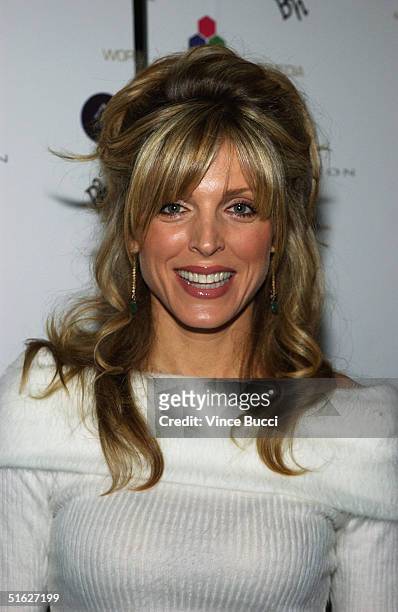 Marla Maples attends Indian designer Anand Jon's West Coast debut couture fashion show "Apsare: Divine Concubines" on October 29, 2004 at the Four...