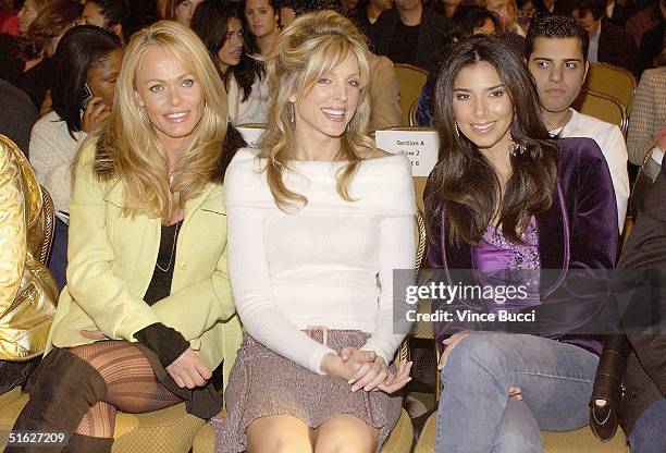 Mrs. George Maloof, Marla Maples and actress Roselyn Sanchez attend Indian designer Anand Jon's West Coast debut couture fashion show "Apsare: Divine...