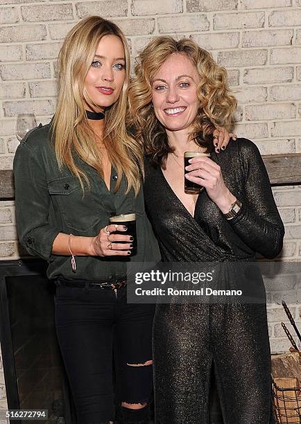 Laura Whitmore and Clodagh McKenna host a St. Patrick's Day Party at Soho House on March 17, 2016 in New York City.