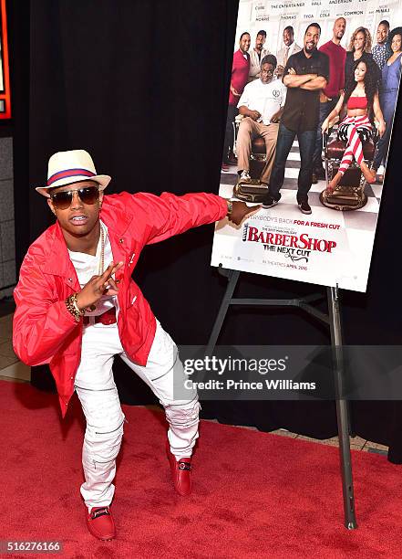 Rapper Silento attends "Barbershop: The Next Cut"Atlanta premiere at Regal Atlantic Station on March 17, 2016 in Atlanta, Georgia.