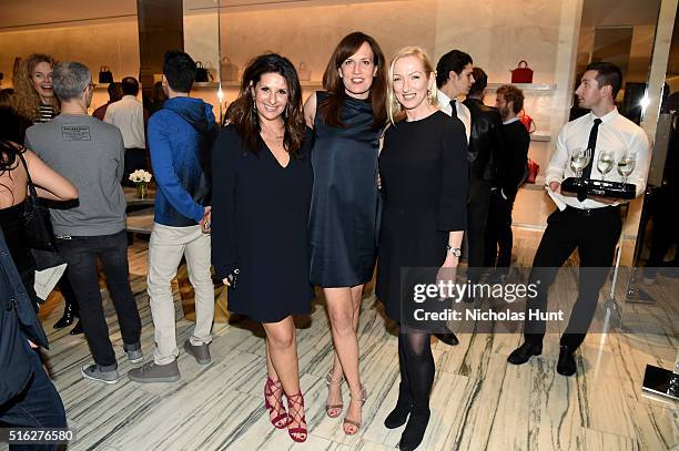 Charlotte Blechman, Daniella Vitale, and Paula Faulk attend as Barneys New York celebrates its new downtown flagship in New York City on March 17,...