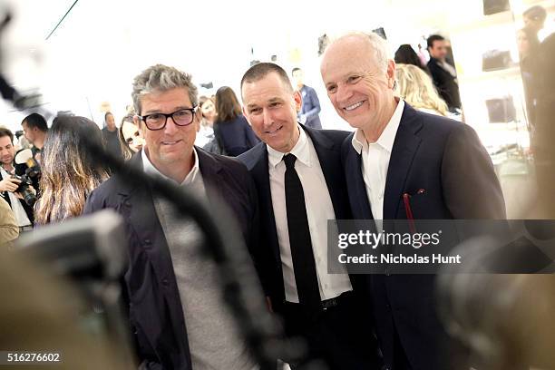 Andrew Rosen, Mark Lee, and Steven Harris attend as Barneys New York celebrates its new downtown flagship in New York City on March 17, 2016 in New...