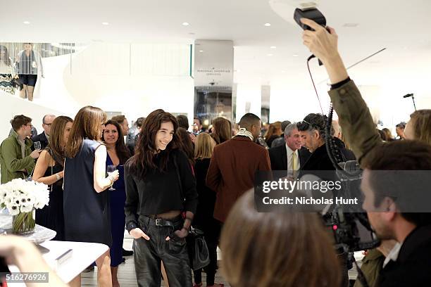 Model Janice Alida attends as Barneys New York celebrates its new downtown flagship in New York City on March 17, 2016 in New York City.