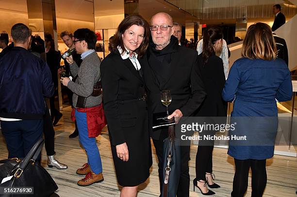 Cindy Weber Cleary Michael James O'Brien attend as Barneys New York celebrates its new downtown flagship in New York City on March 17, 2016 in New...