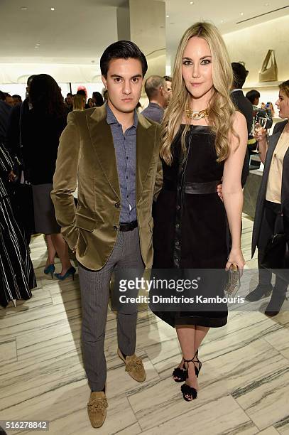 Guests attend the Barneys New York celebration of its new downtown flagship in New York City on March 17, 2016 in New York City.