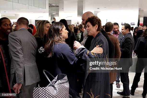 Guests attend as Barneys New York celebrates its new downtown flagship in New York City on March 17, 2016 in New York City.