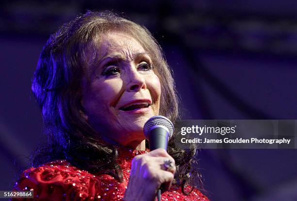 Musician Loretta Lynn performs onstage at the BBC Music showcase during the 2016 SXSW Music, Film + Interactive Festival at Stubbs on March 17, 2016...