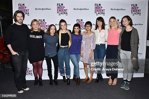 Jason Reitman, Sarah Thyre, Ellen Page, Kaitlyn Dever, Molly Ephraim, Charlyne Yi, Rosemarie DeWitt, Collette Wolfe and Kristen Schaal attend the...