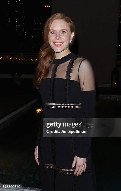 Actress Christiane Seidel attends The Cinema Society & SELF host a screening after party for Sony Pictures Classics' "The Bronze" at Jimmy At The...