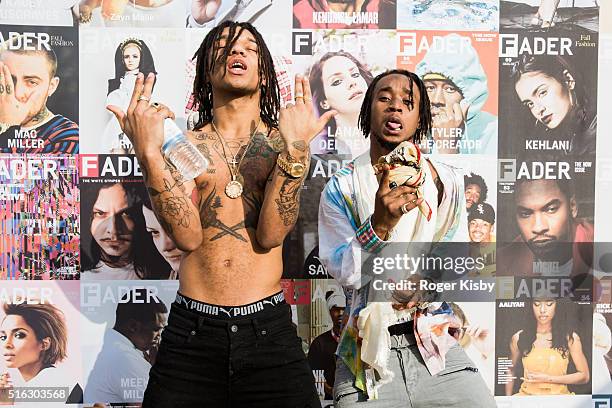 Swae Lee and Slim Jimmy of Rae Sremmurd attend the FADER FORT presented by Converse during SXSW on March 17, 2016 in Austin, Texas.