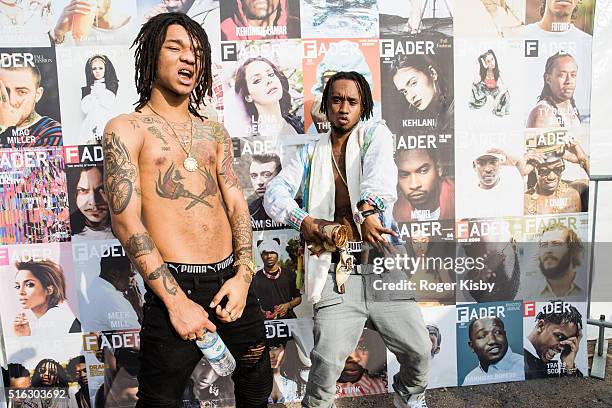 Swae Lee and Slim Jimmy of Rae Sremmurd attend the FADER FORT presented by Converse during SXSW on March 17, 2016 in Austin, Texas.