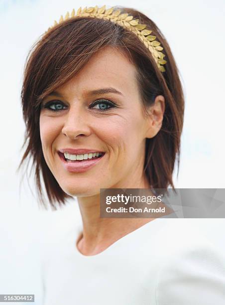 Natarsha Belling attends the Crown Resorts Ladies Lunch at Inglis Stables at Inglis Newmarket Stables on March 18, 2016 in Sydney, Australia.