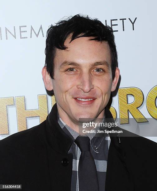 Actor Robin Taylor attends The Cinema Society & SELF host a screening of Sony Pictures Classics' "The Bronze" at Metrograph on March 17, 2016 in New...