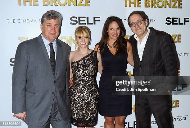 Co-president and co-founder of Sony Pictures Classics Tom Bernard, actress Melissa Rauch, producer producer Stephanie Langhoff and and co-president...