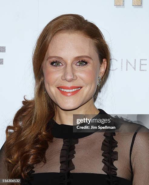 Actress Christiane Seidel attends The Cinema Society & SELF host a screening of Sony Pictures Classics' "The Bronze" at Metrograph on March 17, 2016...