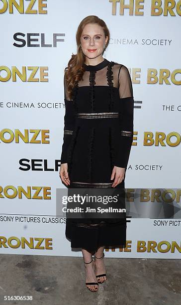 Actress Christiane Seidel attends The Cinema Society & SELF host a screening of Sony Pictures Classics' "The Bronze" at Metrograph on March 17, 2016...
