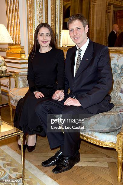 Prince Leka of Albania announces his Wedding in Tirana on October 8, 2016 with his fiancee Elia Zaharia . Held at Cercle Interallie on March 17, 2016...