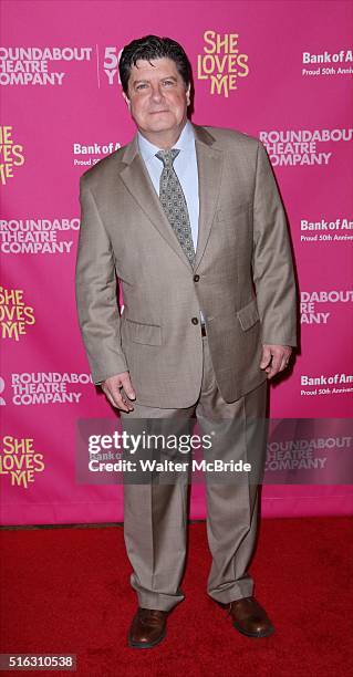 Michael McGrath attends the Broadway Opening Night Performance press reception for 'She Loves Me' at Studio 54 on March 17, 2016 in New York City.