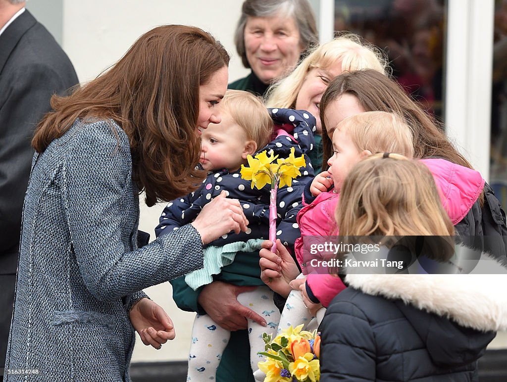 The Duchess Of Cambridge Opens New EACH Charity Shop In Holt, Norfolk