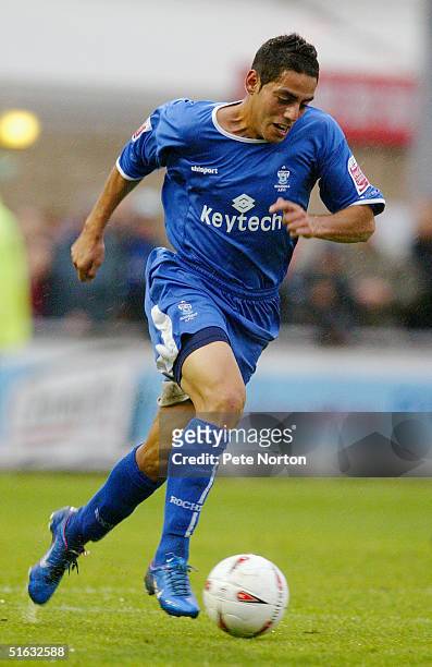 Leo Bertos of Rochdale in action during the Coca Cola League Two match Northampton Town v Rochdale held at the Sixfields Stadium, Northampton on...