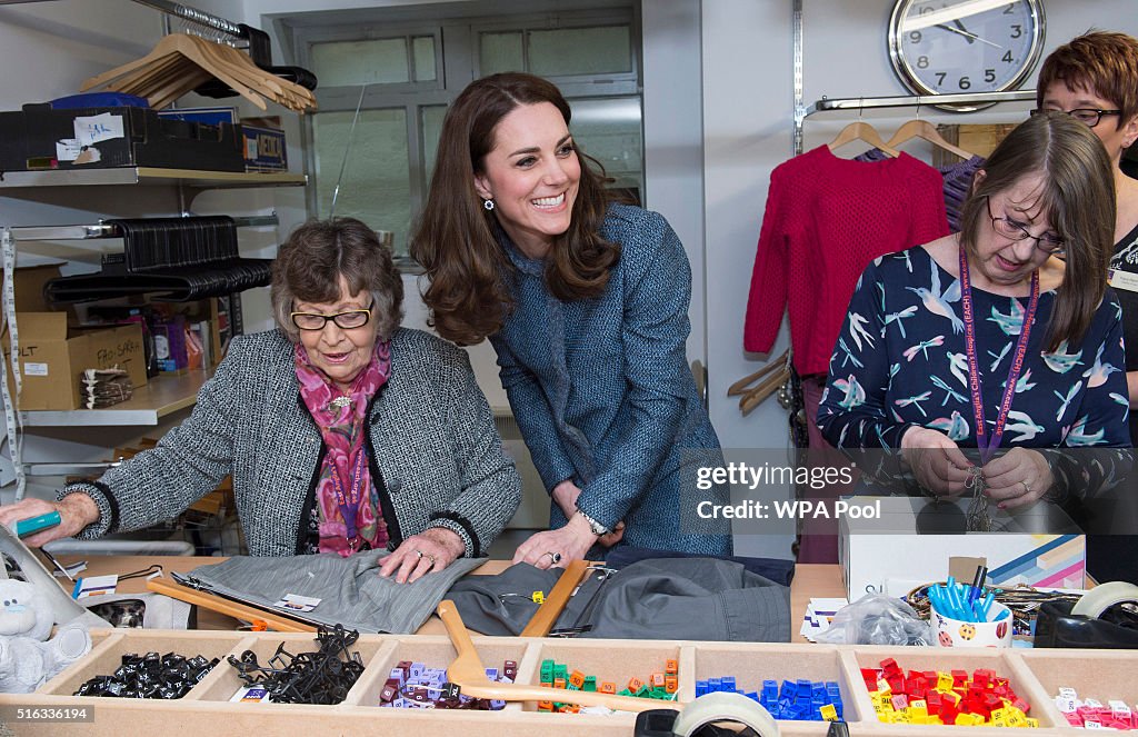 The Duchess Of Cambridge Opens New EACH Charity Shop In Holt, Norfolk