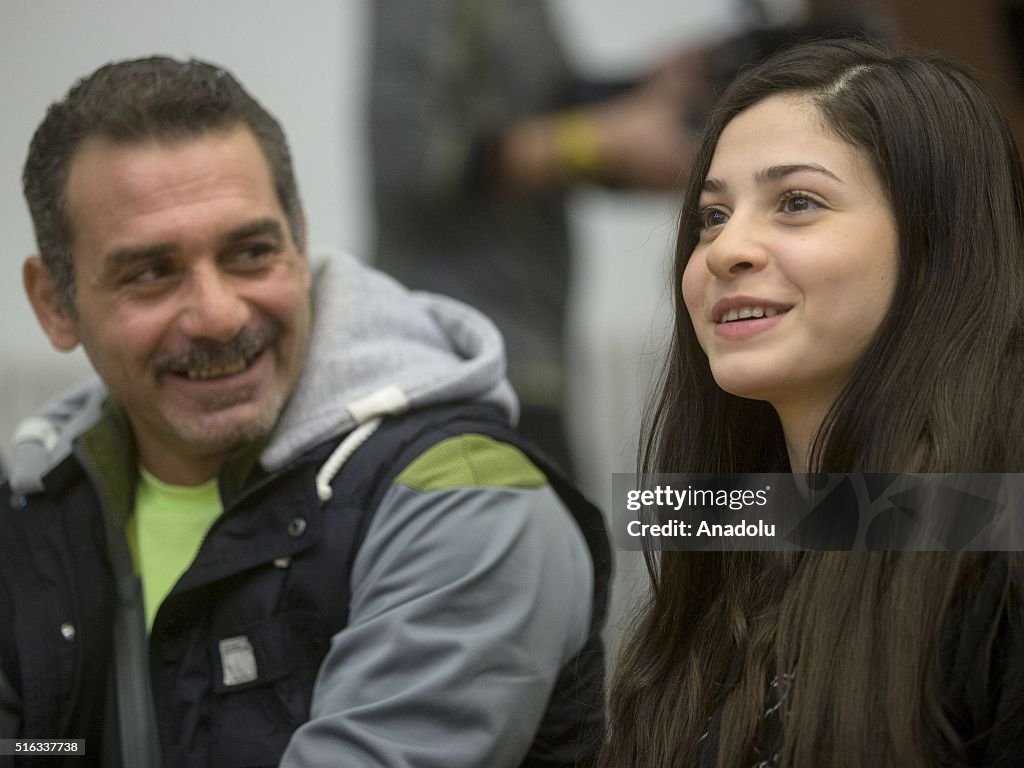 Syrian Refugee athlete Yusra Mardini press conference in Berlin