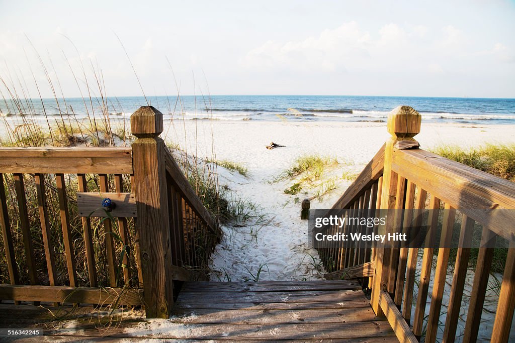 Gulf coast white sandy beaches