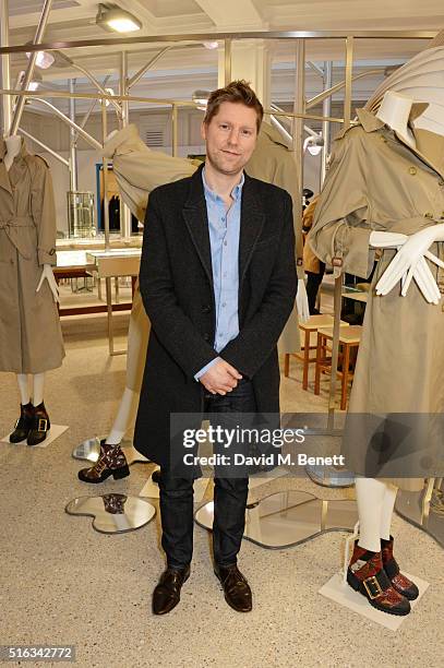 Christopher Bailey attends an exclusive VIP preview of the Dover Street Market on March 18, 2016 in London, England.