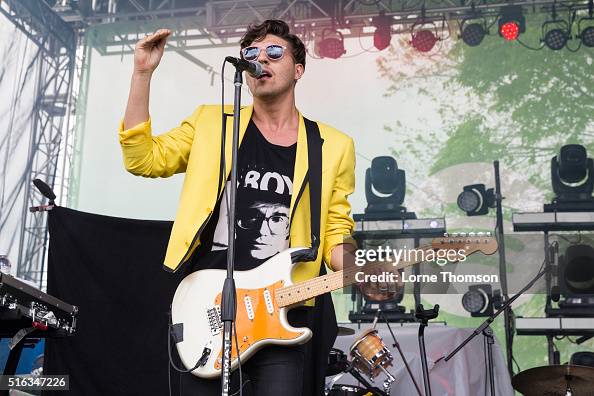 Mike Del Rio of Powers performs at Spotify House during SXSW 2016 on ...
