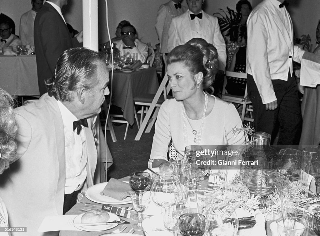 The Princes Of Monaco At A Party.