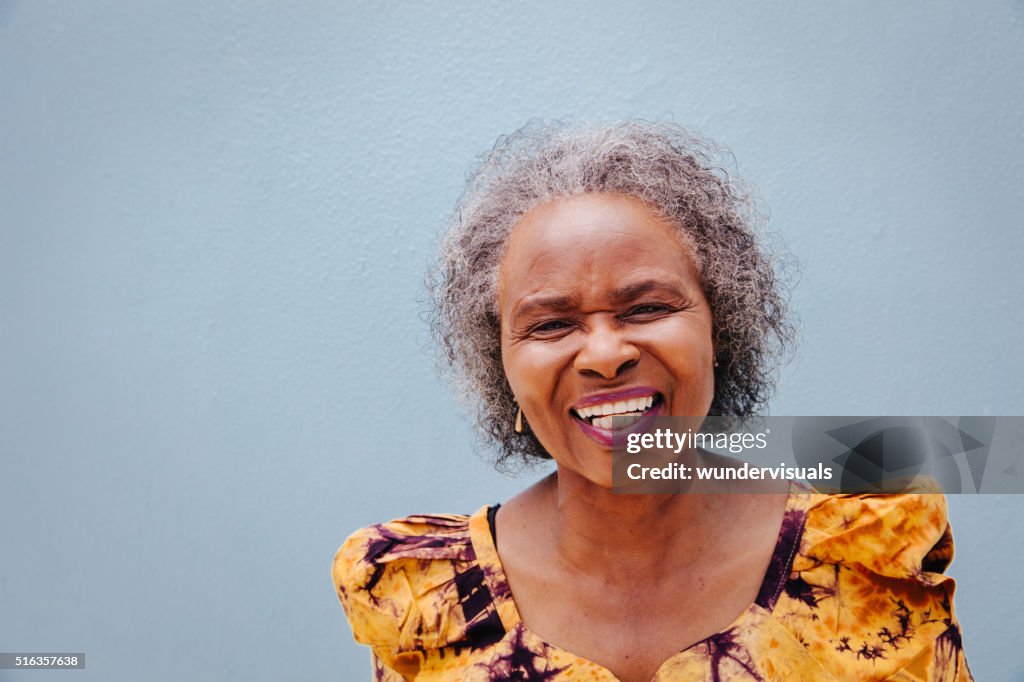 Portrait of happy senior woman