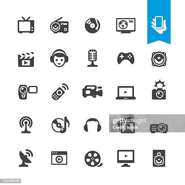 the media & multimedia vector sign and icon - reality tv stock illustrations