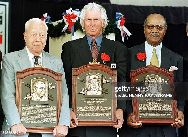 Don Sutton , the pitcher who won 324 games and struck out 3,574 batters in his 23-year major league career, Larry Doby , the second African-American...