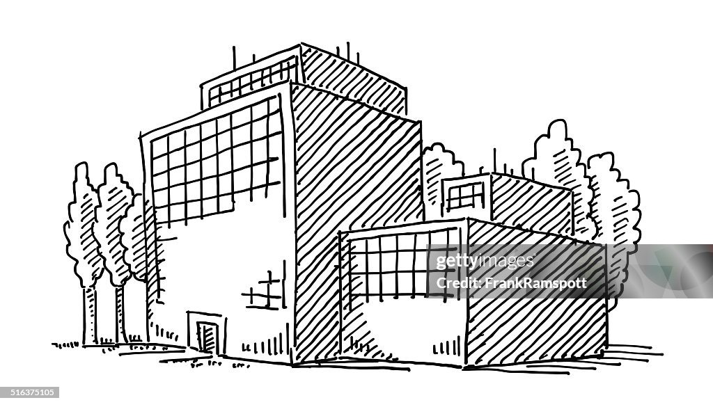 Business Office Building Drawing