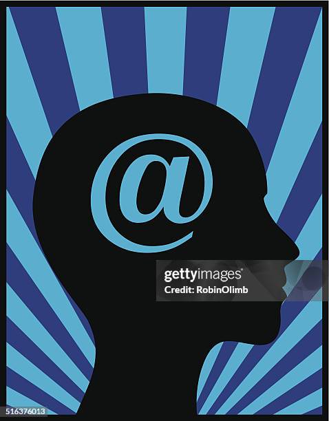female head profile at symbol - face side profile stock illustrations