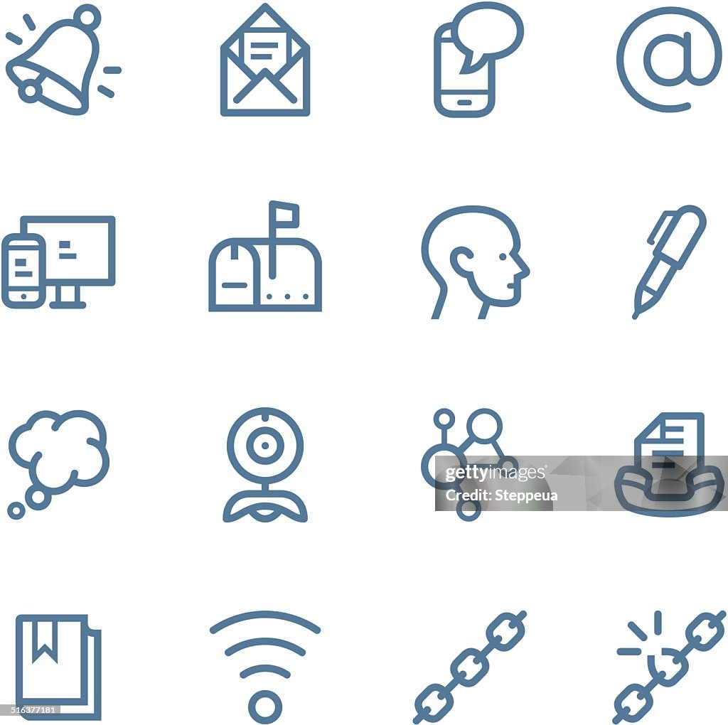 Communication Line icons