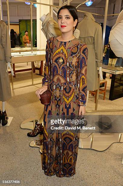 Noor Fares attends an exclusive VIP preview of the Dover Street Market on March 18, 2016 in London, England.